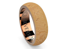 Load image into Gallery viewer, Dijïn model gold and wood ring
