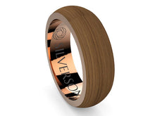 Load image into Gallery viewer, Dijïn model gold and wood ring
