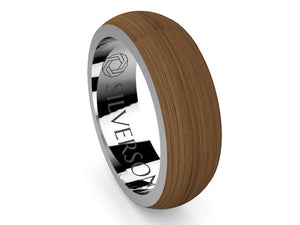 Wood and silver ring model Frugg