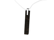 Load image into Gallery viewer, Dune model silver and wood pendant
