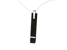 Load image into Gallery viewer, Dune model silver and wood pendant
